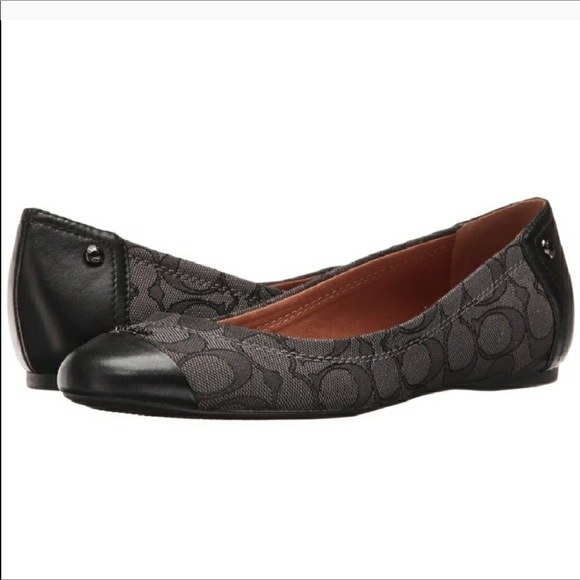 Coach Shoes - Coach Chelsea Flat Shoes Black Gray Size 9.5 10